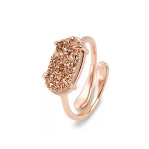 🆕 ROSE GOLD DRUZY RING